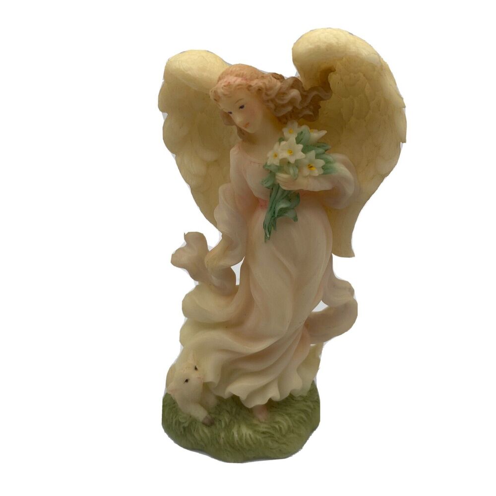 Seraphim Classics Angel Faith Flowers Lamb “The Easter Angel” Roman 81660